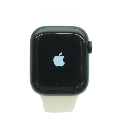 41mm Series 8 Midnight Smartwatch White Band S/M