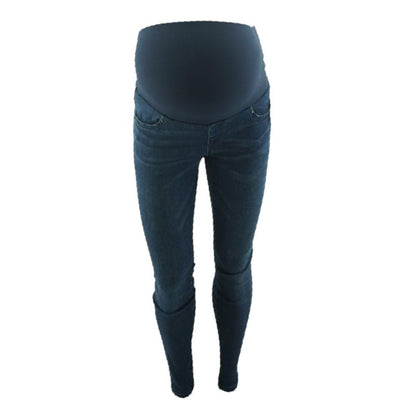 Blue Low Rise Skinny Leg Maternity Jeans