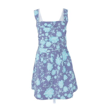 Blue Floral Mini Dress