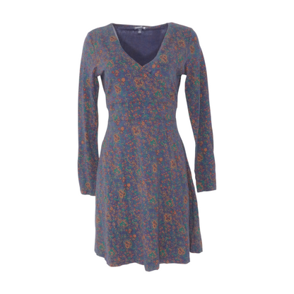 Blue Floral Mini Dress