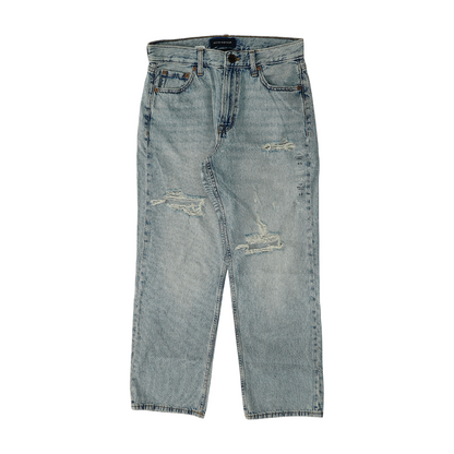 Blue Short Relaxed Jeans