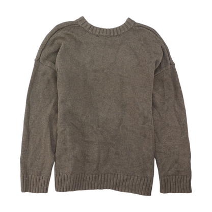 Gray Tall Solid Pullover Sweater