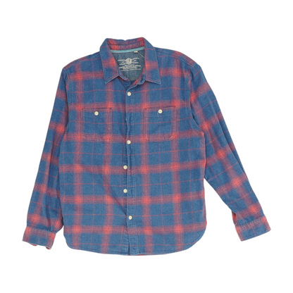 Blue Plaid Flannel Button Down