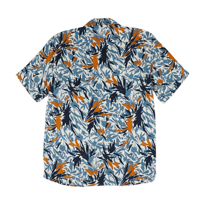 Blue Print Short Sleeve Button Down