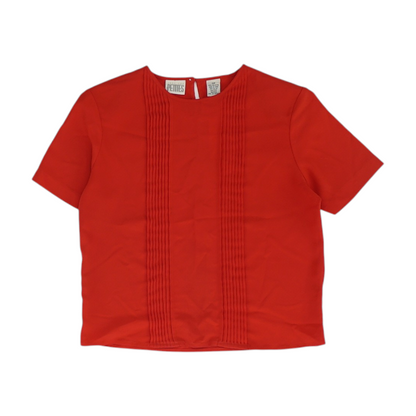 Vintage Red Petite Blouse