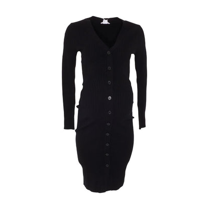 Black Maternity Midi Dress