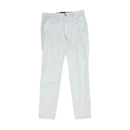 Gray Solid Chino Pants