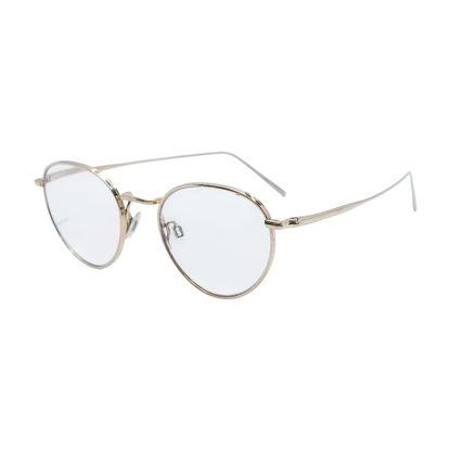 Gold Round Prescription Eyewear