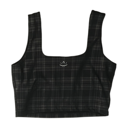 Black Plaid Active T-Shirt