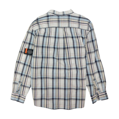 Multi Plaid Long Sleeve Button Down