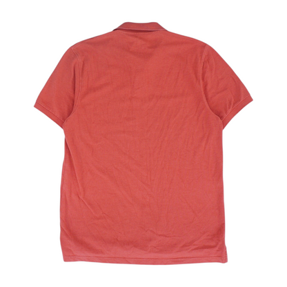 Red Solid Short Sleeve Polo