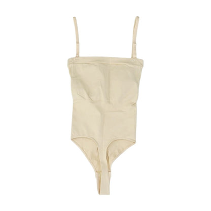 Beige Solid Shapewear