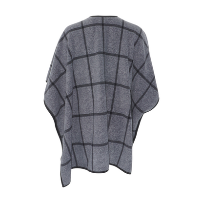Gray Check Cardigan Sweater
