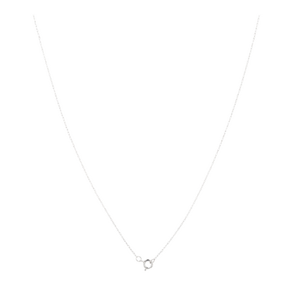 1/5 ctw 14K White Gold Emerald Pendant Necklace