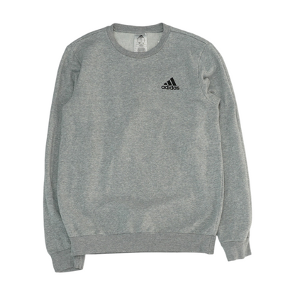 Gray Solid Sweatshirt Pullover