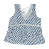 Lucky Brand Blue Abstract Blouse – Image 1