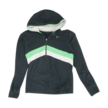 Black Color Block 1/4 Zip Pullover