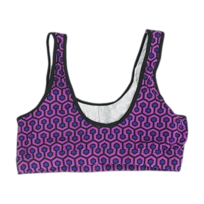 Purple Print Sports Bra