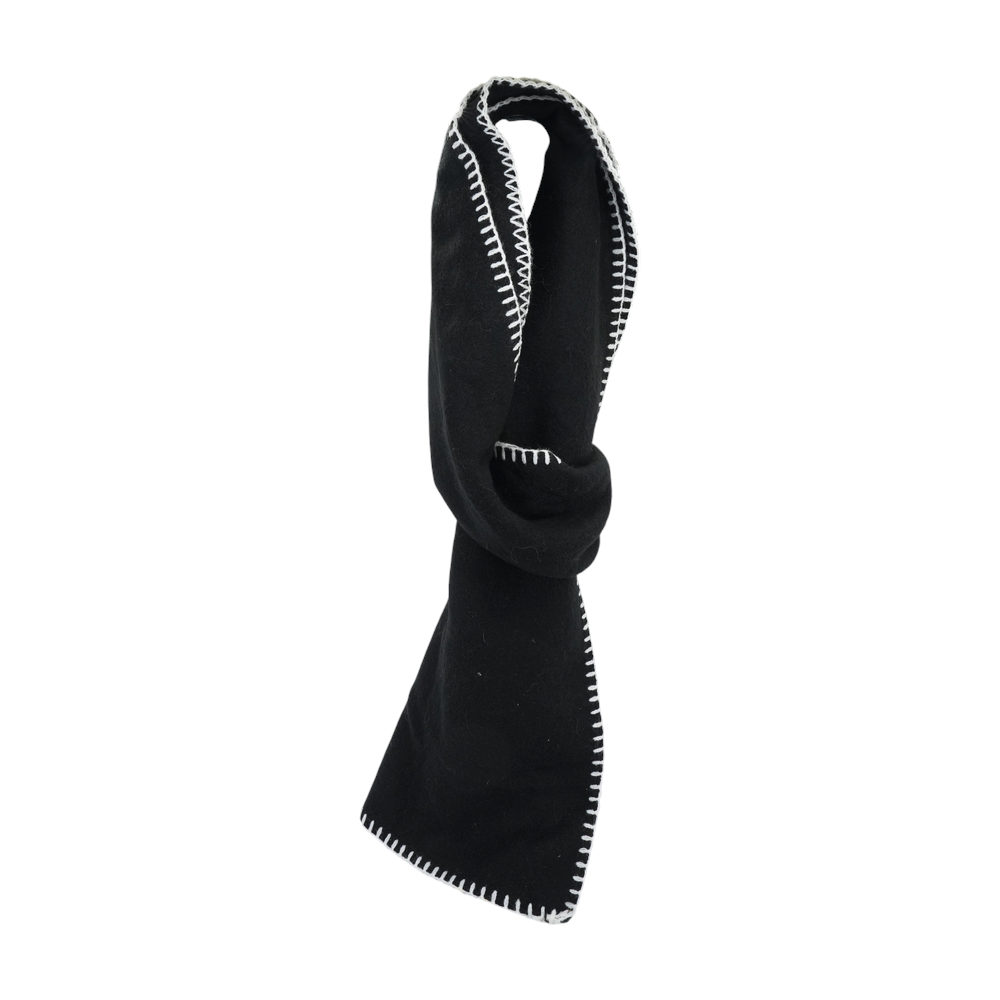 Black Acrylic Scarf