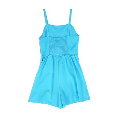Blue Sleeveless One-Piece