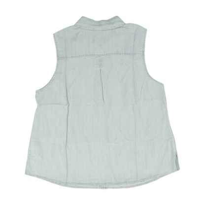 Blue Petite Button Down
