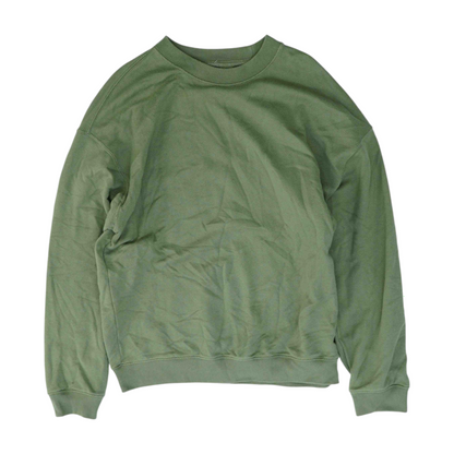 Green Solid Sweatshirt Pullover