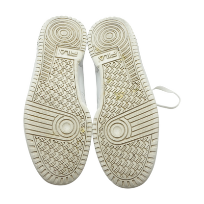 White Low-Top Athletic Shoes