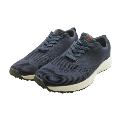 Navy Low Top Athletic Shoes