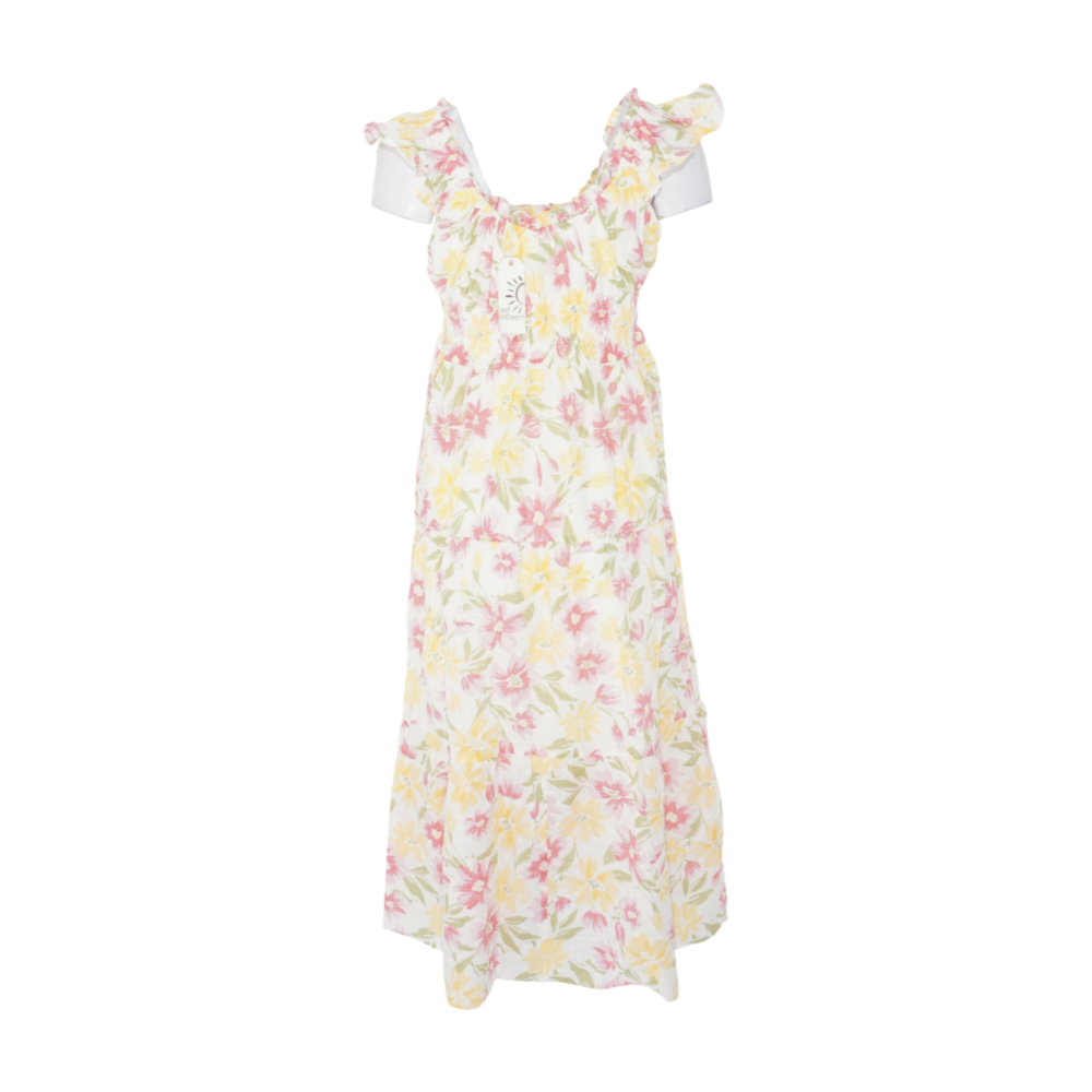 Multi Floral Midi Dress