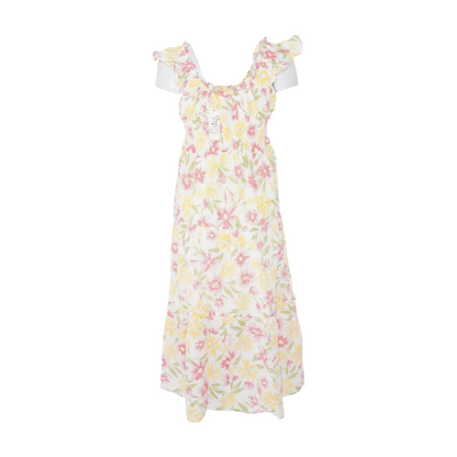 Multi Floral Midi Dress