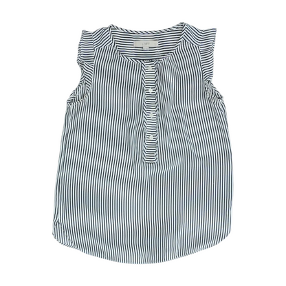 Navy Striped Blouse
