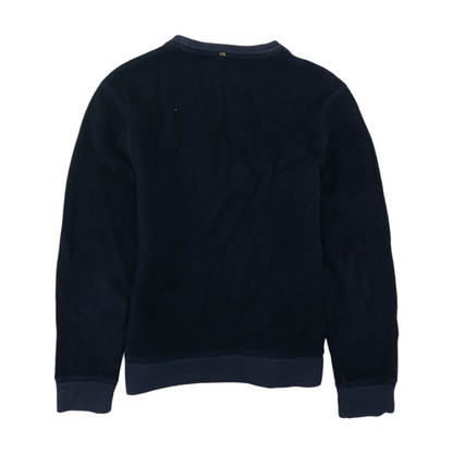 Navy Solid Sweatshirt Pullover