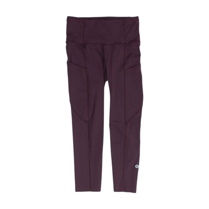 Maroon Active Leggings