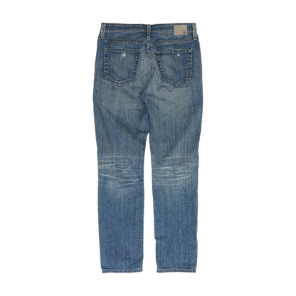 Blue High Rise Skinny Leg Jeans