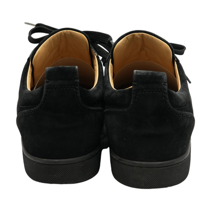 Black Louis Junior Spikes Cap-Toe Suede Sneaker