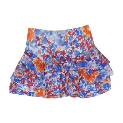 Multi Floral Mini Skirt