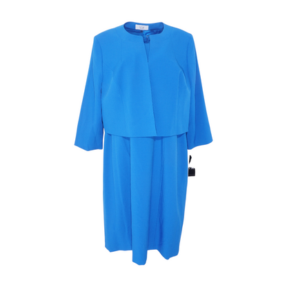 Blue Plus Midi Dress