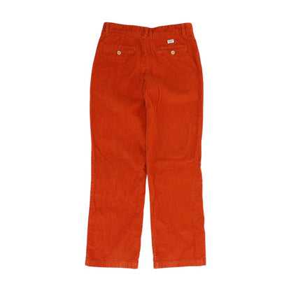 Orange Solid Chino Pants
