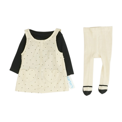 Beige Polka Dot Long Sleeve Set