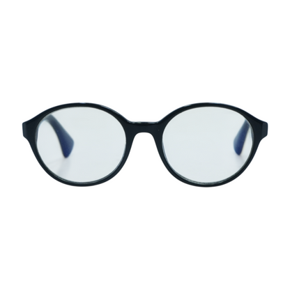 Black DL 5266 001 Round Prescription Eyewear