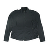 Black Plus Size Solid Active Jacket