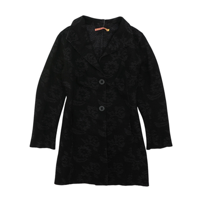 Black Floral Coat