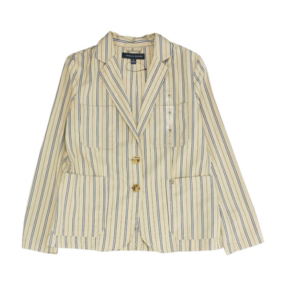Tan Striped Blazer