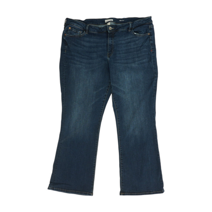 Navy Plus Size Bootcut Jeans