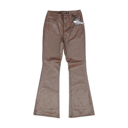 Brown Solid Pants