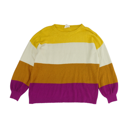 Multi Color Block Pullover Sweater