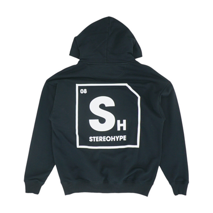 Black Graphic Hoodie Pullover