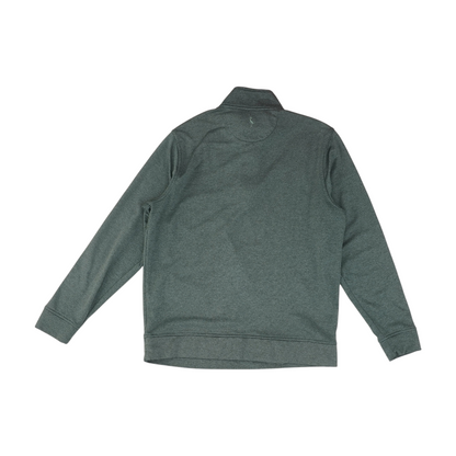 Green Solid 1/4 Zip Pullover