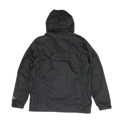 Black Solid Rain Jacket