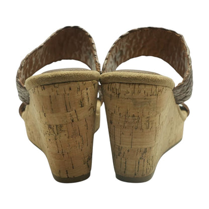 Brown Wedged Sandals